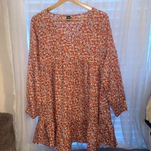 NWT Floral V-Neck Ruffle SHEIN Dress